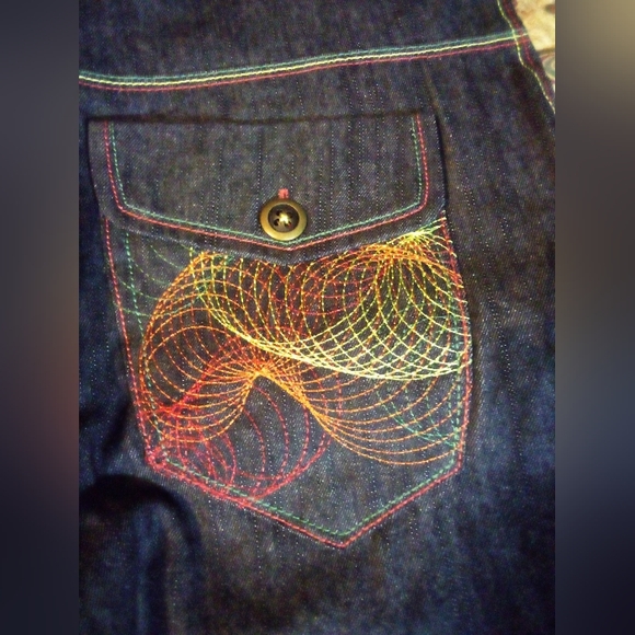 Songs Of Freedom Limited Edition Designer Demin Jeans Men's 34 Blue - Picture 9 of 14